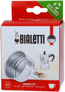 Bialetti 3-Cup Moka Express Stovetop Espresso Maker Aluminum Replacement Funnel