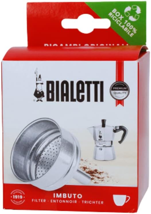 Bialetti 6-Cup Moka Express Stovetop Espresso Maker Aluminum Replacement Funnel