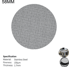 Load image into Gallery viewer, 58mm Espresso Puck Screen Stainless Steel Puck Screen 1.7mm Thickness Coffee Reusable - Coffeesection