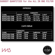 Load image into Gallery viewer, IMS E&amp;B LAB ALL IN ONE Basket 16g-18g - Ridgeless IMS for 58mm portafilter H25
