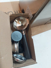 Load image into Gallery viewer, Portafilter and accessories for Lelit Victoria PL91T espresso machine in a cardboard box