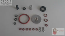 Заредете изображението в програмата за преглед на галерия, Gaggia Titanium repair kit with various rubber gaskets springs and metal filters for espresso machines