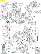 Заредете изображението в програмата за преглед на галерия, Detailed exploded diagram of Gaggia Titanium repair kit parts for coffee and espresso machine maintenance