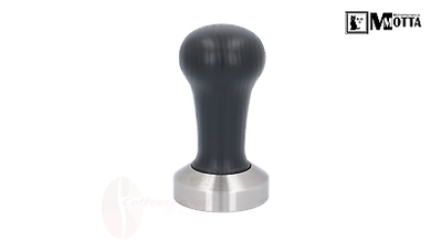 Motta Flat Stainless Coffee Tamper ø 49mm Black Handle for Pavoni Pre Millennium - Coffeesection