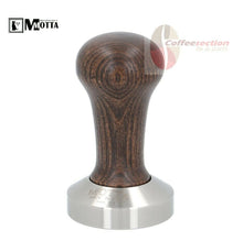 Load image into Gallery viewer, Motta Flat Stainless Coffee Tamper ø 53mm Wood Handle for Breville Sage Spaziale - Coffeesection
