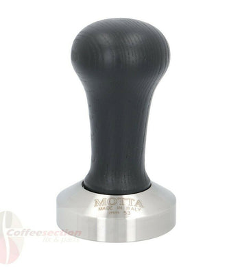 Motta Flat Stainless Coffee Tamper ø 53mm Black Handle for Breville Sage Spaziale - Coffeesection
