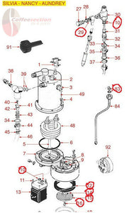 Rancilio Silvia Pressure Switch 1 level, espresso part 34200061 34200063