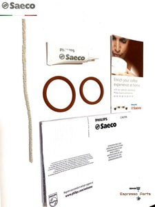 Philips Saeco Maintenance Kit Set with O-rings and Silicon Grease for Brew Group