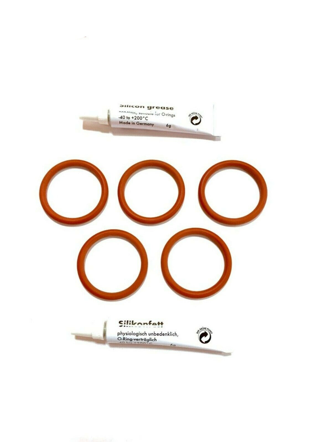 Saeco Set: Maintenance Kit With 5 x O-rings & 2 x Silicon Grease for Brew Group