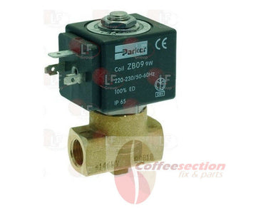 2-way solenoid valve parker 230v 50/60hz, saeco aroma, gaggia deco,gd,ge,xd,xe