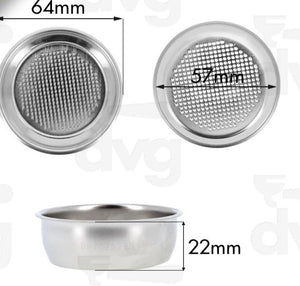 IMS Lelit Competition 2cup Filter - Pavoni Domus Double Basket 14/16g H22mm