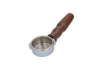 Заредете изображението в програмата за преглед на галерия, Bezzera Bottomless Portafilter Filterholder Espresso Wood Handle with 21g basket - Coffeesection