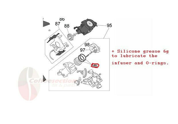 Delonghi EC850 ECAM ESAM Fitting Coupling For Milk Jug Frother O Rings X2 | UK - Foto 2