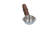 Заредете изображението в програмата за преглед на галерия, E61 Bottomless Portafilter Filterholder Espresso Walnut Wood Handle 58mm 21g - Coffeesection