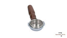 Заредете изображението в програмата за преглед на галерия, Expobar Bottomless Portafilter Filterholder Espresso Walnut Wood Handle 21g - Coffeesection