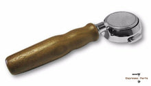 Заредете изображението в програмата за преглед на галерия, Expobar Bottomless Portafilter Filterholder Espresso Walnut Wood Handle 21g - Coffeesection