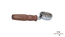 Заредете изображението в програмата за преглед на галерия, Expobar Bottomless Portafilter Filterholder Espresso Walnut Wood Handle 21g - Coffeesection