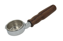 Заредете изображението в програмата за преглед на галерия, GAGGIA Bottomless Naked Portafilter Wood Handle 14g Espresso Double Basket 2cup - Coffeesection
