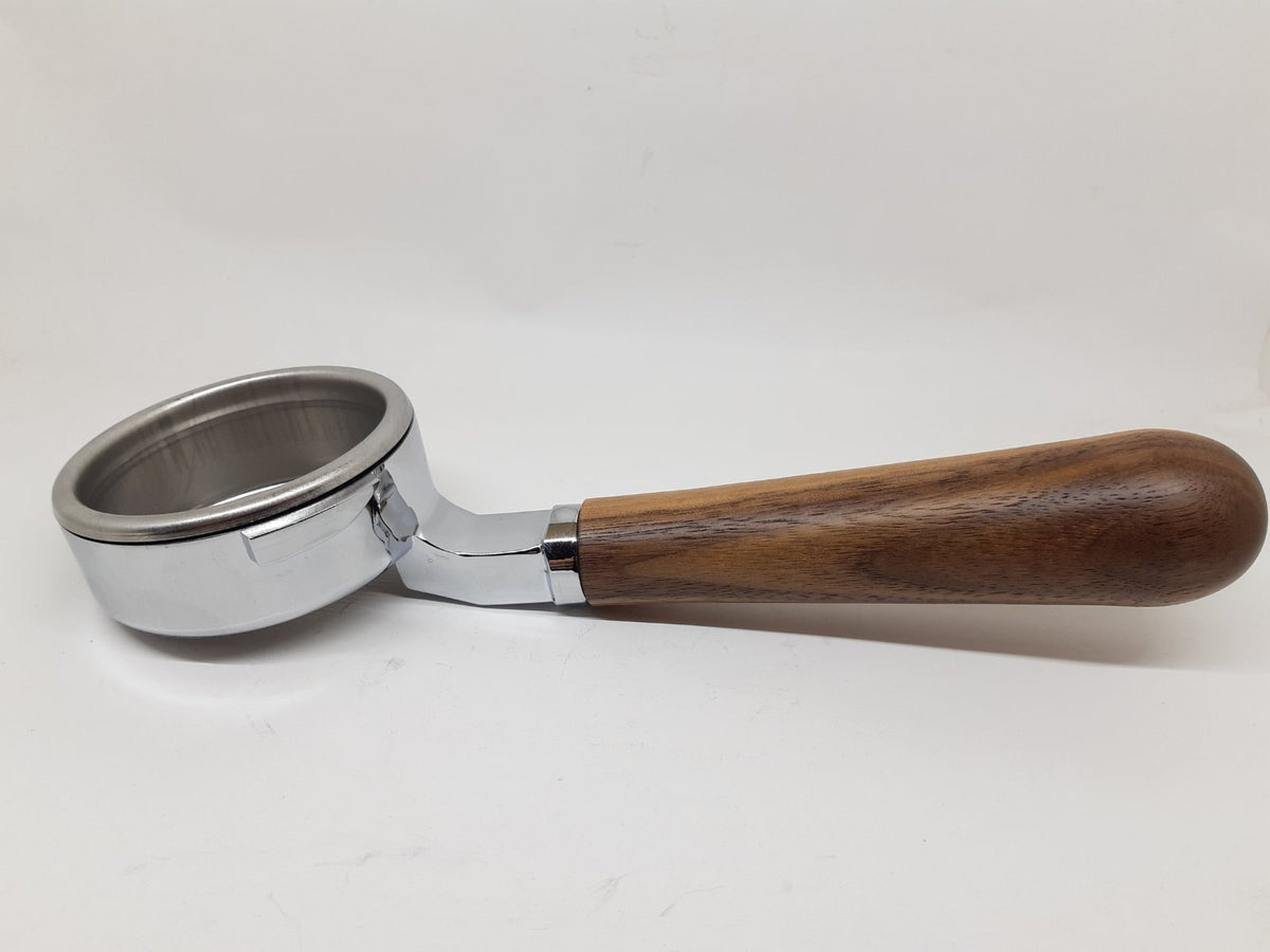 GAGGIA Classic Bottomless Naked Portafilter Walnut Handle 21g Basket Espresso