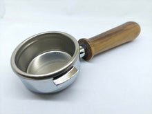 Load image into Gallery viewer, La Cimbali Bottomless Portafilter 21g Basket Walnut Wood Handle Espresso Italy - Coffeesection