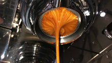 Заредете изображението в програмата за преглед на галерия, La Marzocco Bottomless Portafilter Inclined Walnut Wood Handle 21g Basket - Coffeesection