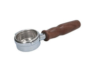 Заредете изображението в програмата за преглед на галерия, La Marzocco Bottomless Portafilter Inclined Walnut Wood Handle 21g Basket - Coffeesection