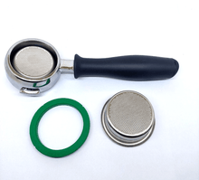 Заредете изображението в програмата за преглед на галерия, Rancilio Bottomless Portafilter Filter Holder Gasket 21g & 14g Filter Basket set - Coffeesection