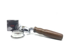 Load image into Gallery viewer, Rocket Bottomless Portafilter Wooden Handle E61 58mm with IMS 18/22 g Basket - Coffeesection