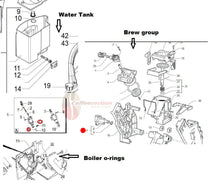 Заредете изображението в програмата за преглед на галерия, Saeco Parts: Kit of Gaskets for Odea, Talea, Xsmall, Intelia, Intuita, Syntia - Coffeesection
