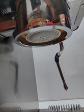 Load image into Gallery viewer, Close-up of steam wand and portafilter of Lelit Victoria PL91T espresso machine with stainless steel finish
