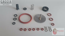 Load image into Gallery viewer, Gaggia Titanium repair kit with multiple seals springs and metal parts for espresso machines
