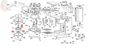 Заредете изображението в програмата за преглед на галерия, Saeco - replacement parts for Saeco Poemia Repair Kit Set, EF0013, 145841500 - Coffeesection
