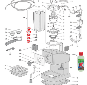 Delonghi parts set, Repair Kit for EC300M and many EC models, espresso –  Coffeesection
