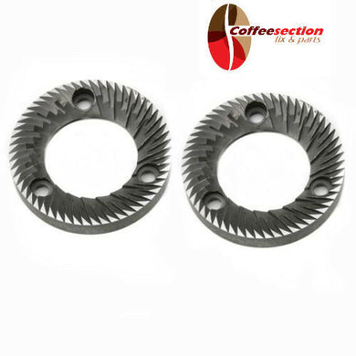 MAZZER BURRS FOR SUPER JOLLY ESPRESSO GRINDER NEW, 3-Ph, 64 MM, PAIR - Coffeesection