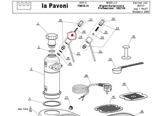 La pavoni Вакуумна спирачна клапа за Europiccola, Professional - 396754 