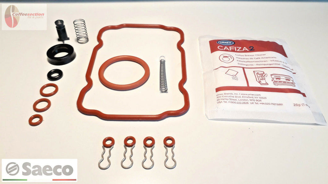 Saeco parts set Fully Repair Kit for Vienna include Cafiza2 Urnex Cleaner orings - Coffeesection