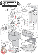 Load image into Gallery viewer, Delonghi parts set, Repair Kit for EC300M and many EC models, espresso machine
