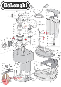 Delonghi parts set, Repair Kit for EC300M and many EC models, espresso machine