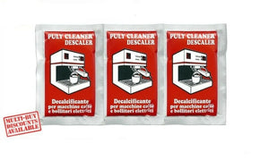 PULY CLEANER DESCALER ДОМАШНА КАФЕ МАШИНА ЕСПРЕСО 3 САЧЕТА ПО 30 ГР