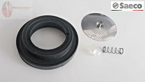 Saeco Starbucks Barista espresso machine replacement parts including rubber gasket spring and metal filter