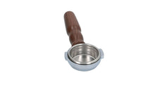 Load image into Gallery viewer, E61 Bottomless Portafilter Filterholder Espresso Walnut Wood Handle 58mm 21g - Coffeesection
