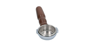 E61 Bottomless Portafilter Filterholder Espresso Walnut Wood Handle 58mm 21g - Coffeesection