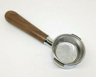 Lelit 57mm Walnut Bottomless Portafilter - Naked, 14gr., PL Espresso Machine - Coffeesection