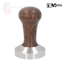 Заредете изображението в програмата за преглед на галерия, Motta Convex Stainless Coffee Tamper ø 58mm Wood Handle Commercial machines E61 - Coffeesection
