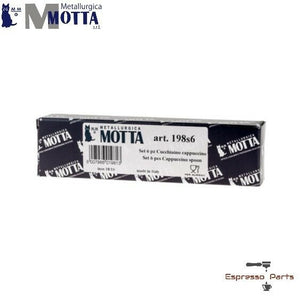 MOTTA Stainless Steel Espresso / Cappuccino Spoons Set of 6 - Made in Italy - Coffeesection