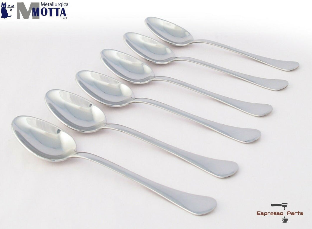 MOTTA Stainless Steel Espresso / Cappuccino Spoons Set of 6 - Made in Italy - Coffeesection
