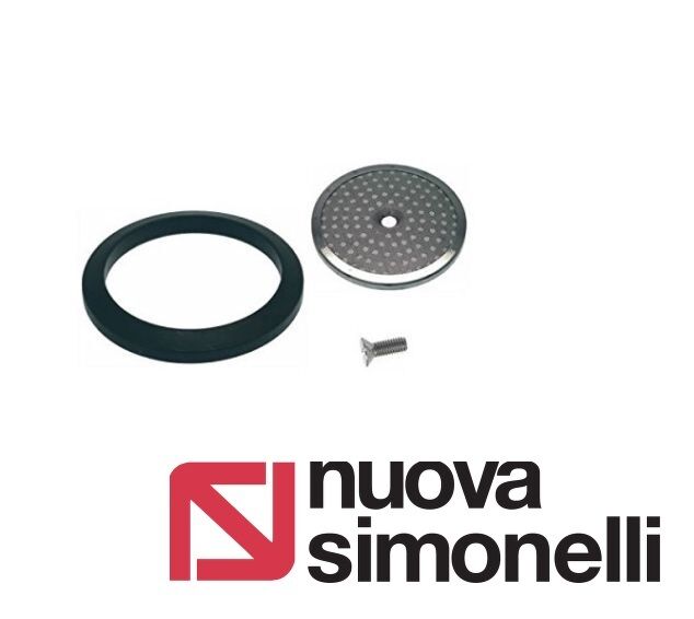 Cestello Portafiltro Doppio (Doppio Colpo) Per Macchine Nuova Simonelli &ndash; Originale, 3000073, Acciaio Inox