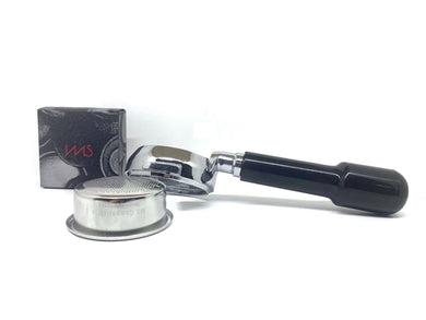 Rocket Bottomless Portafilter Filterholder E61 58mm with IMS 18/22 g Basket - Coffeesection