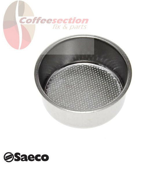 Saeco Parts Double Cup Filter Holder Basket, 2cup 124650221 - 55mm replacement - Coffeesection