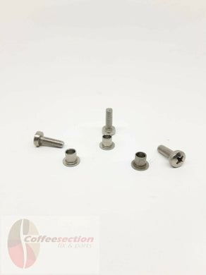 Saeco Parts Sin006 Pressurized Portafilter Set 3x ssrew and 3x Spacer 11022223 - Coffeesection